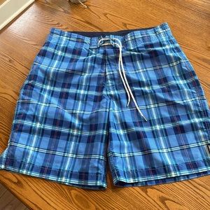 Men’s Swimsuit Nautica Blues & White Sz 32